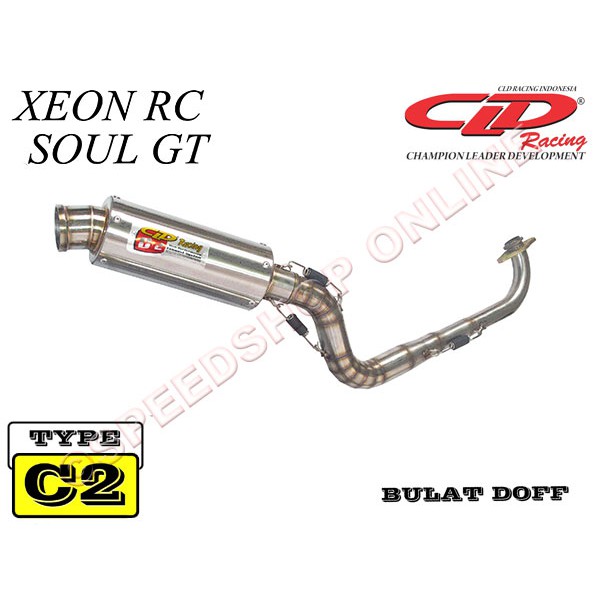 knalpot cld yamaha xeon rc original type c2 bulat oval