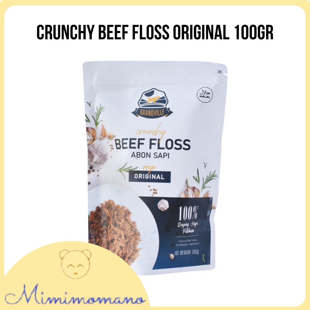 

Grandville Abon SAPI Crunchy Single Pack Original / Abon Mpasi Halal Anti GTM