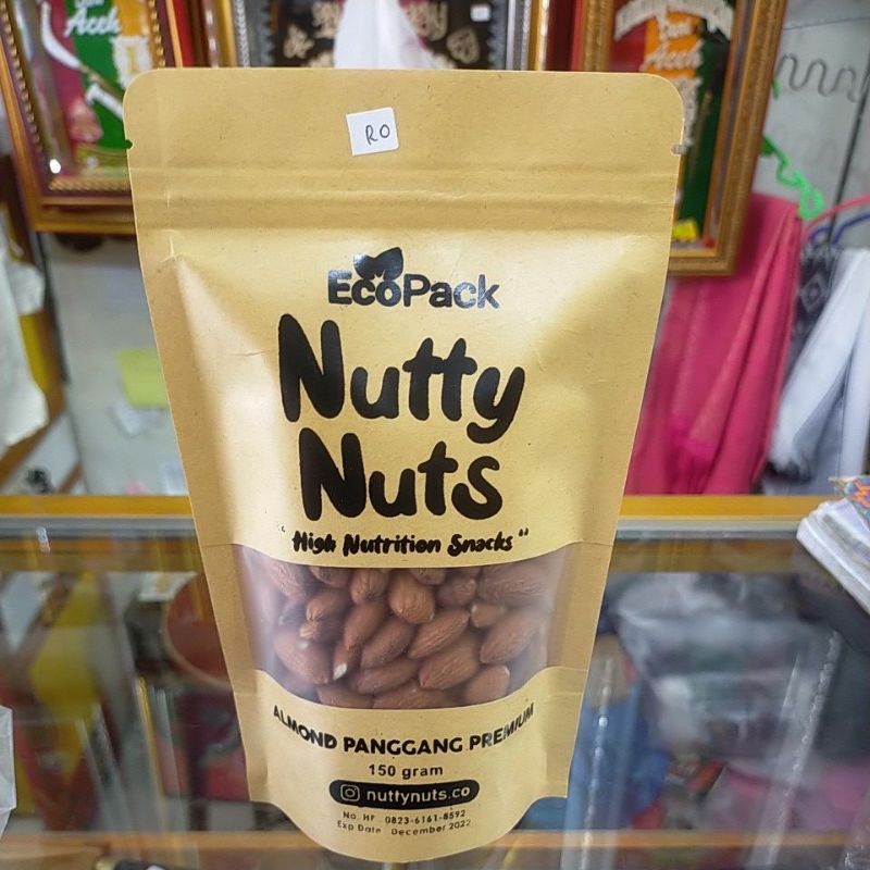 

NUTTY NUTS ALMOND PANGGANG PREMIUM 150 gram I OLEH OLEH KHAS ACEH