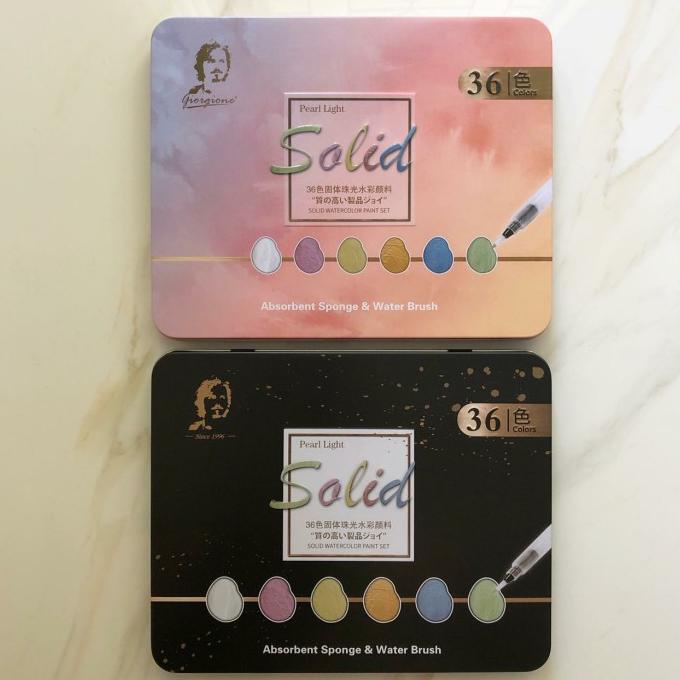 

Giorgione Solid Watercolor Tin Case Gzg36 36 Clr (24 Basic Color & 12