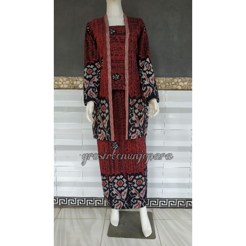 SET KEBAYA TENUN/ROK SPAN TENUN/KEBAYA MURAH/KAIN TENUN/COUPLE TENUN (SUDAH LAPIS FURING TRIKOT).