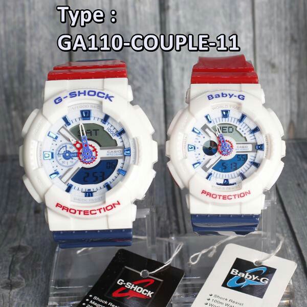 JAM TANGAN COUPLE G-SHOCK & BABY-G CASIO GA110