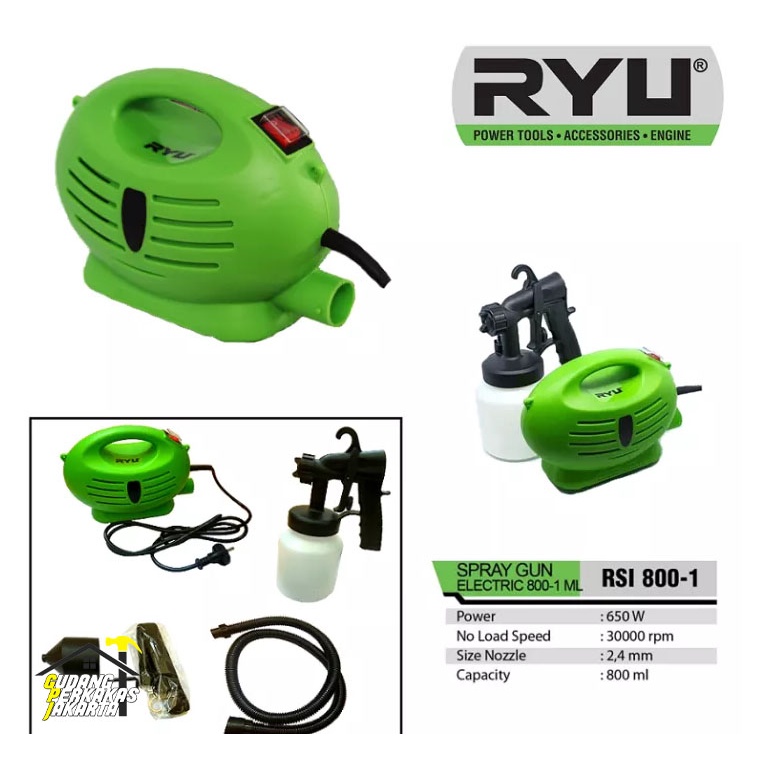 Jual Tekiro Ryu Spray Gun Electric Semprotan Cat Listrik Elektrik Rse Shopee Indonesia