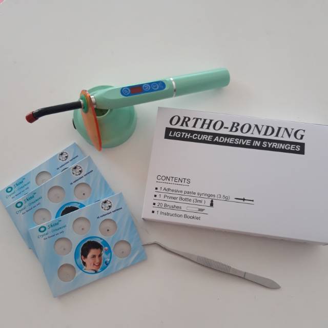 Paket Diamond Gigi Lengkap (Laser + Lem Orthobonding + 3 Diamond + Pinset)