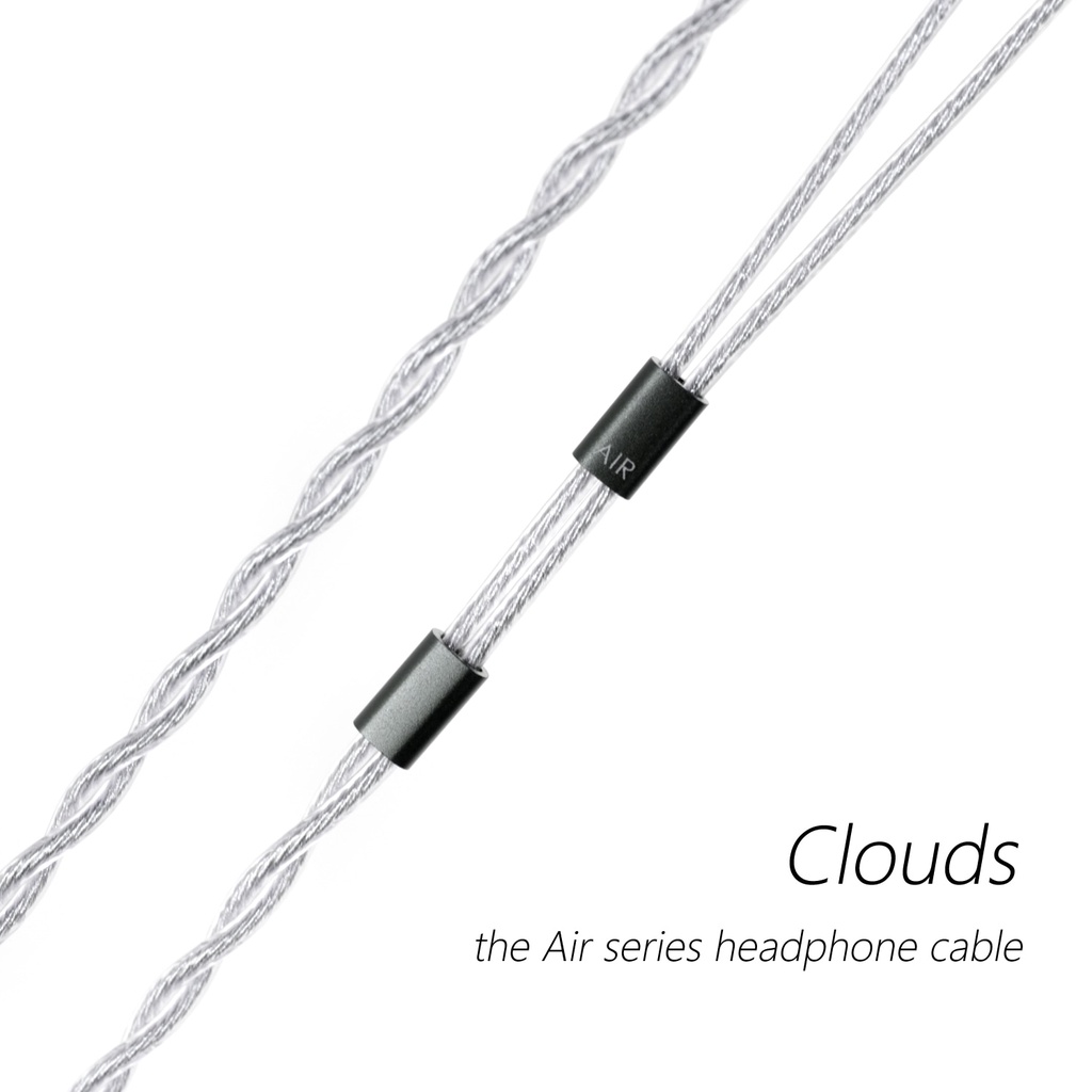 DD ddHiFi BC120A (Clouds) Air Series Replacement Earphone Cable with High Purity 6N OCC, Available in 3.5mm and MMCX / 2pin 0.78