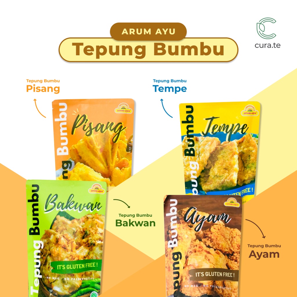 ARUM AYU TEPUNG BUMBU 150GR GLUTEN FREE | TEPUNG SEHAT AYAM TEMPE BAKWAN PISANG