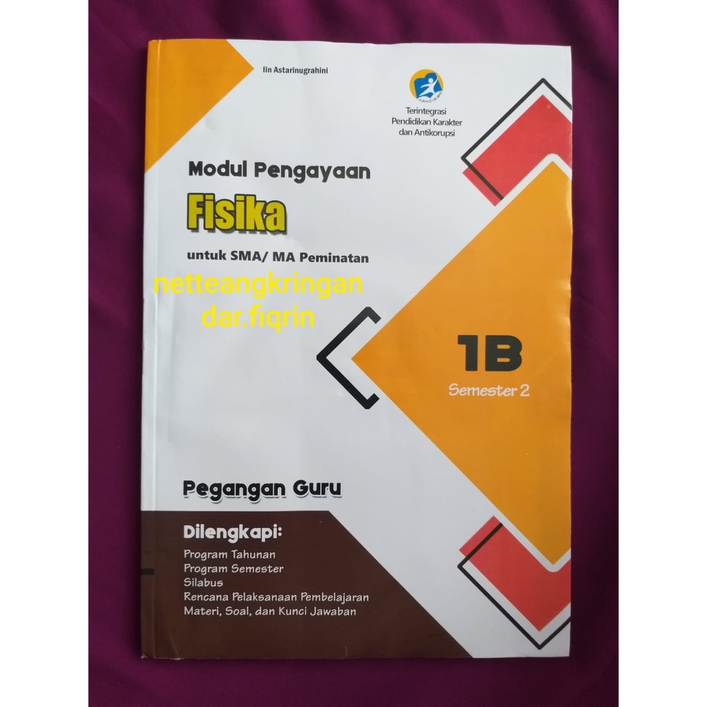 Buku Pegangan Guru Fisika Sma K13 Kelas 10 11 X Xi Smtr 2 Revisi 2017 Hayati Shopee Indonesia