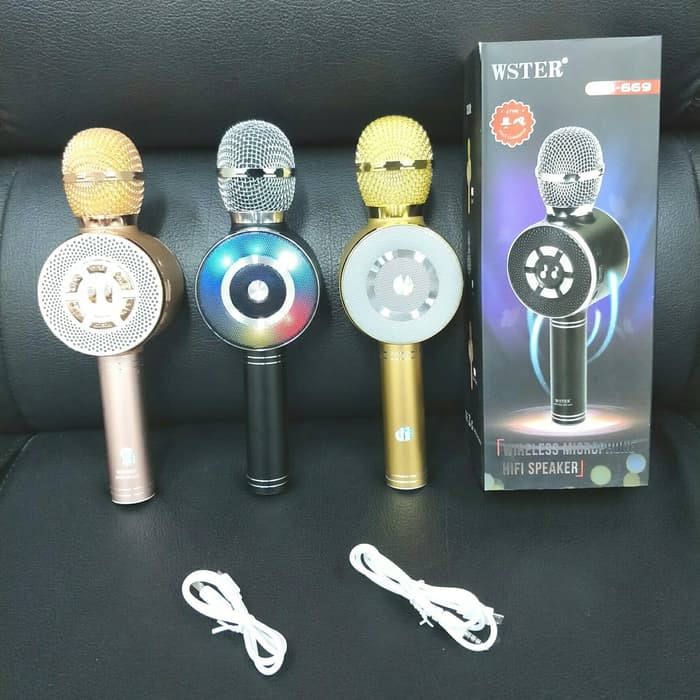 Mic Karaoke KTV Mikrofon Wireless Bluetooth WSTER WS669 , WS-669 SMULE