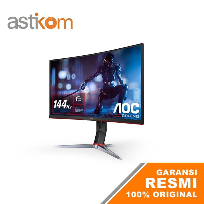 Monitor LED AOC CQ27G2 27&quot; 2560 x 1440 144Hz 1ms VA HDMI DP