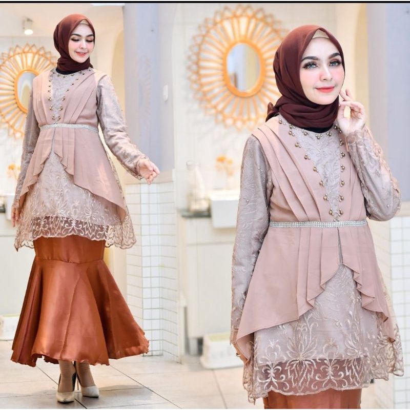 SETELAN KEBAYA TULLE MANAYA/REALPICT KEBAYA MODERN/BY PB