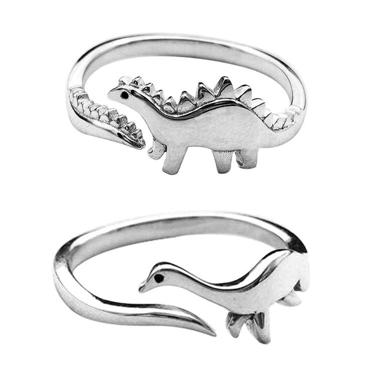 Cincin Bentuk Dinosaurus stegosaurus Untuk Wanita