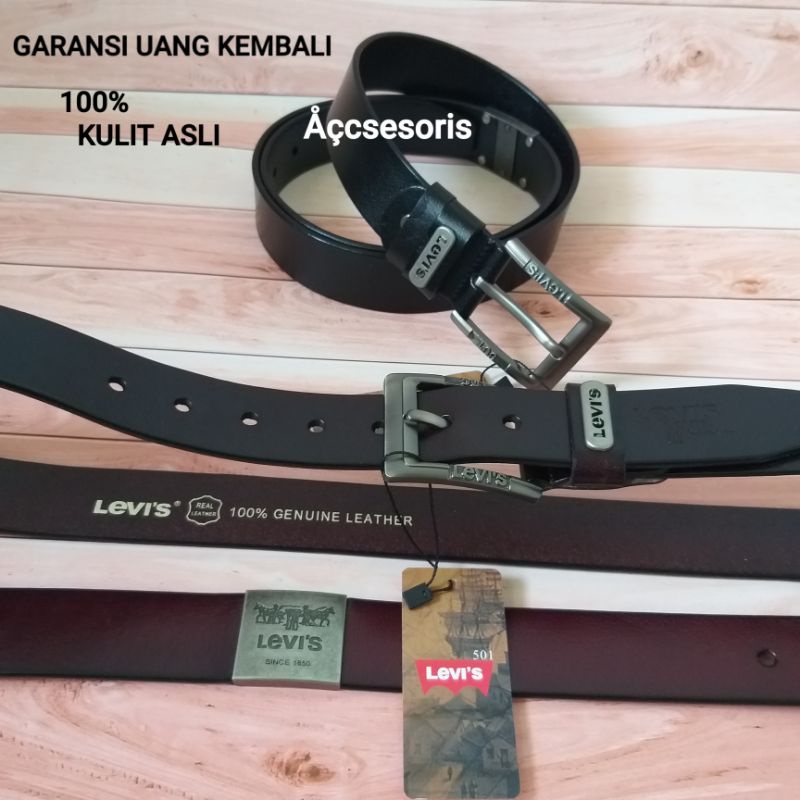 IKAT PINGGANG KULIT Original/ GESPER 501 LEVI'S 100% Genuine Leather