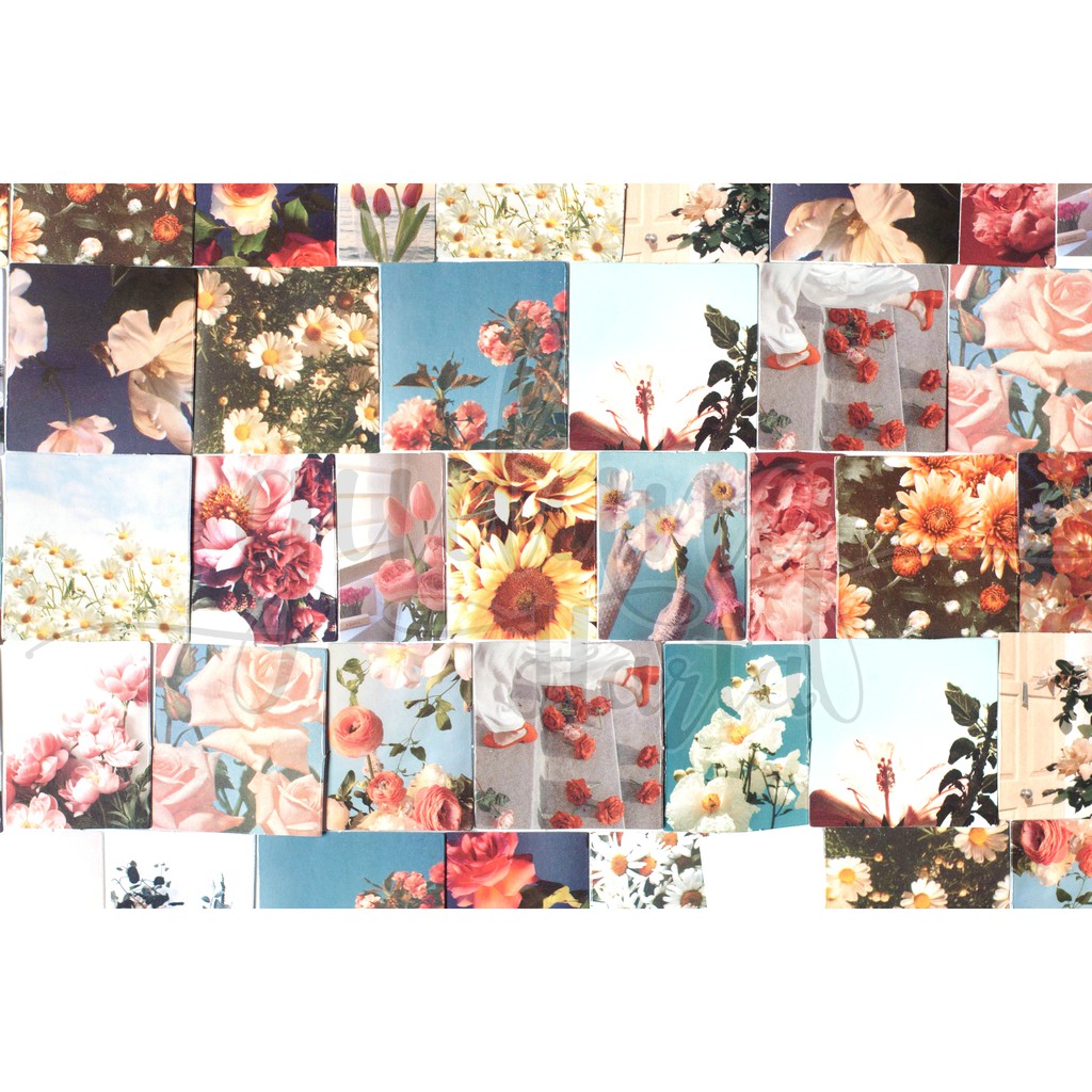 Stiker Flower Languange Sticker BUnga Indah DIY Scrapbook GH 303716