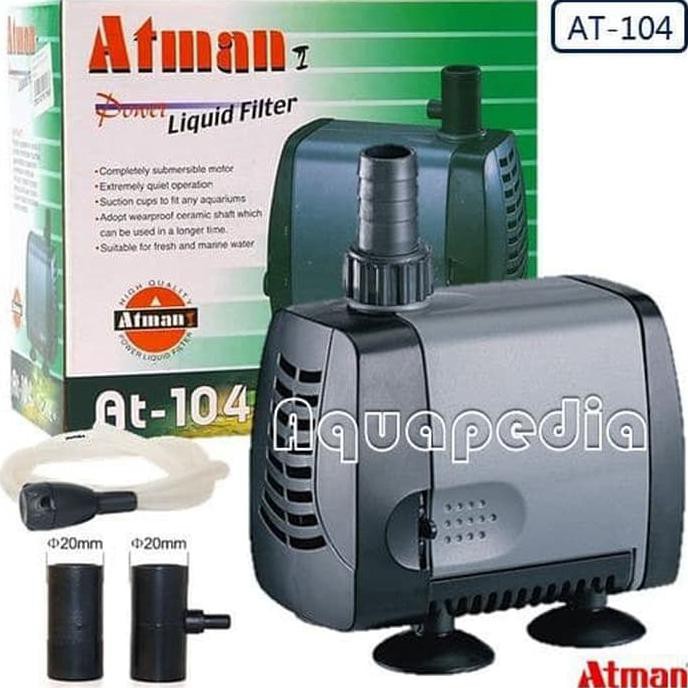 Jual Atman At 104 Pompa Celup Aquarium Kolam Submersible Water Pump Ayo