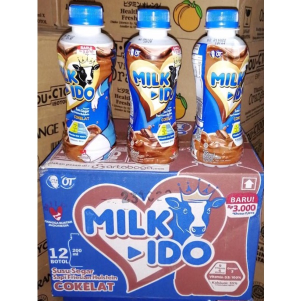 

MILKIDO susu uht 200ml isi 12botol