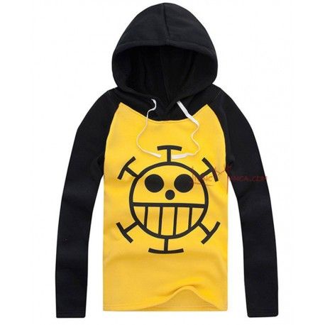 Sweater Anime ONE PIECE Oblong / Hoodie TRAFALGAR LAW KUNING Oblong