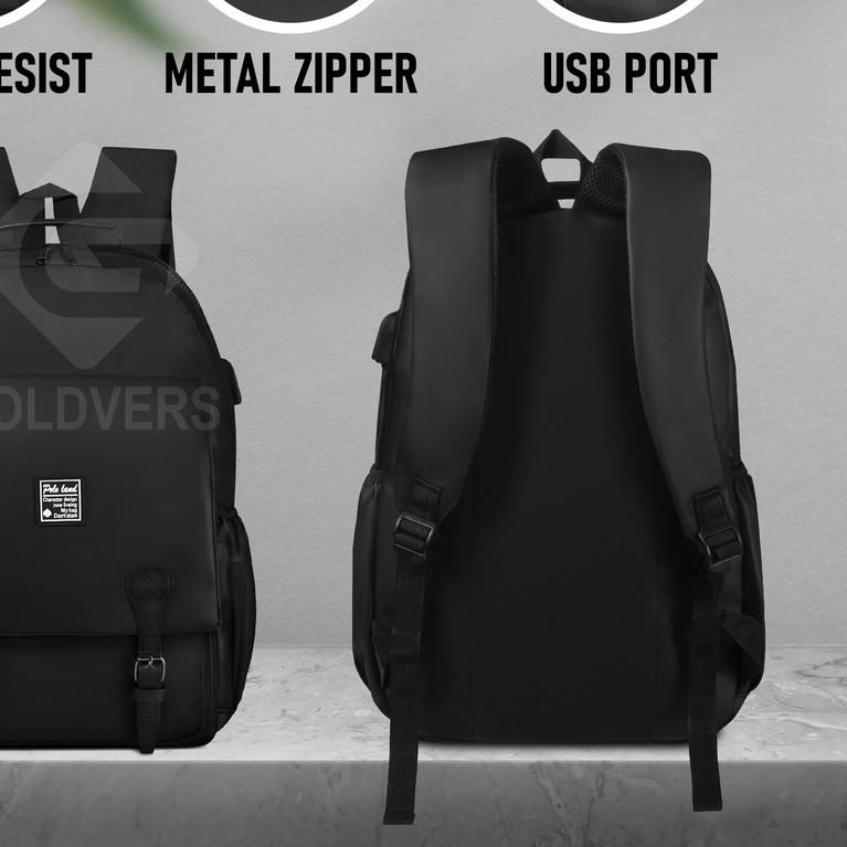 ➪ POLO LAND Ransel BackPack ORIGINAL Tas Sekolah Kuliah Ransel Laptop Gendong Pria Waterproof IMPORT