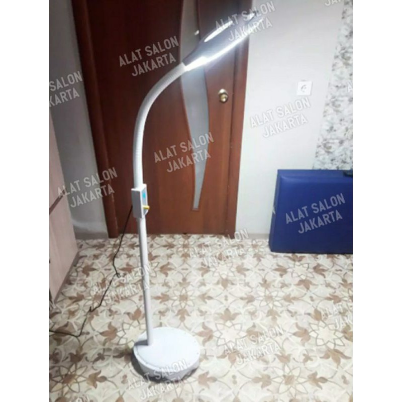 Magnifying LED lamp 12x kaca pembesar lampu facial salon Lampu facial Lampu sulam alis kaca pembesar