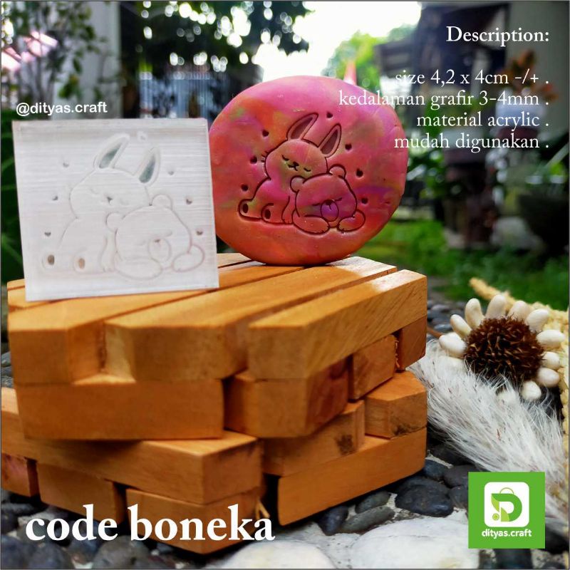 

soap stamp / stempel sabun/ code boneka