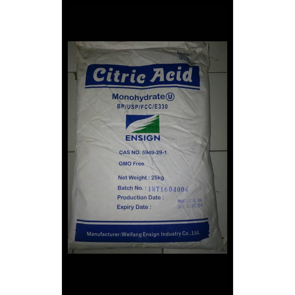 

Citric Acid / Citrun / Asam Sitrus ( 1Kg/ Pack ) Termurah