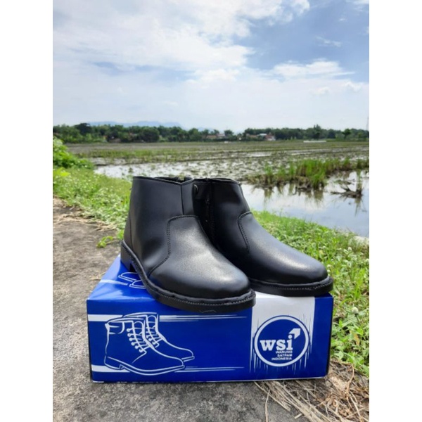 sepatu pdh satpam resleting