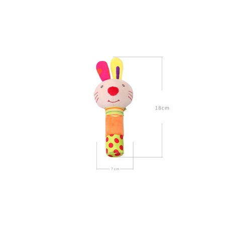 MAINAN BAYI RATTLE STIK PREMIUM / BONEKA BUNYI ANIMAL / MAINAN TANGAN BAYI/BONEKA TOET-TOET