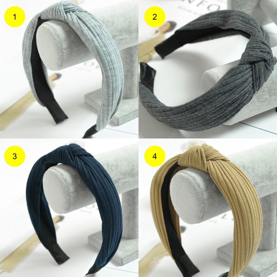 Bando Korea Bando Bandana Wanita Murah Bando Polos Bando Simpul (B124)