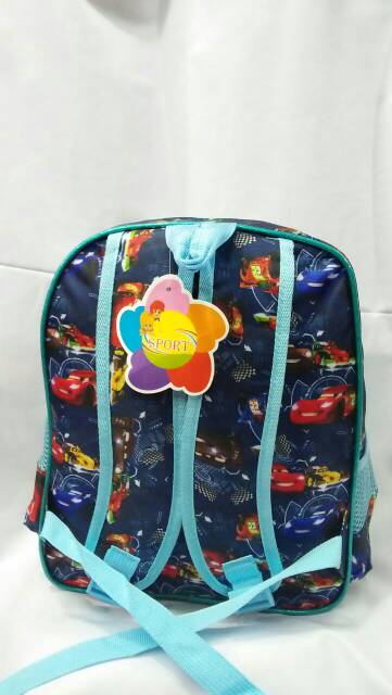 tas cars anak lampu