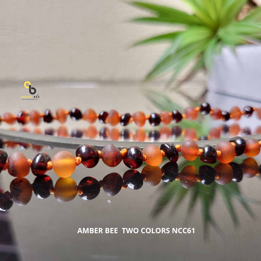 Set Kalung Gelang Amber Anak Premium Mix Cherry Cognac by Amber Bee NBMCC6162