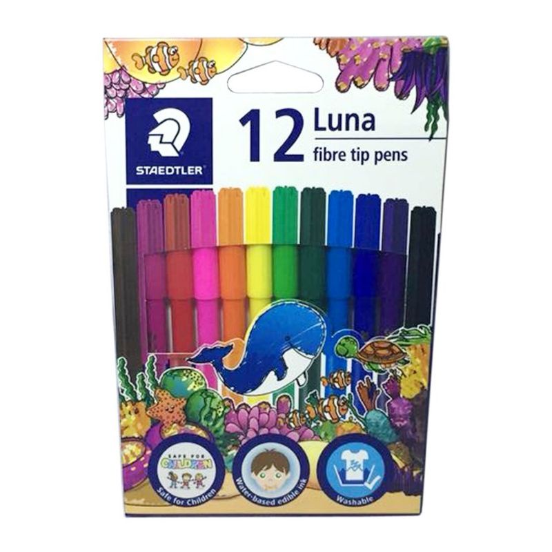 

Staedtler Luna Fibre Tip Pen Set Spidol [12 Pcs]