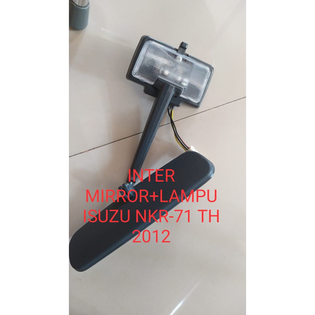 INTERIOR MIRROR + LAMP SPION DALAM ISUZU NKR-71 HITAM 2012