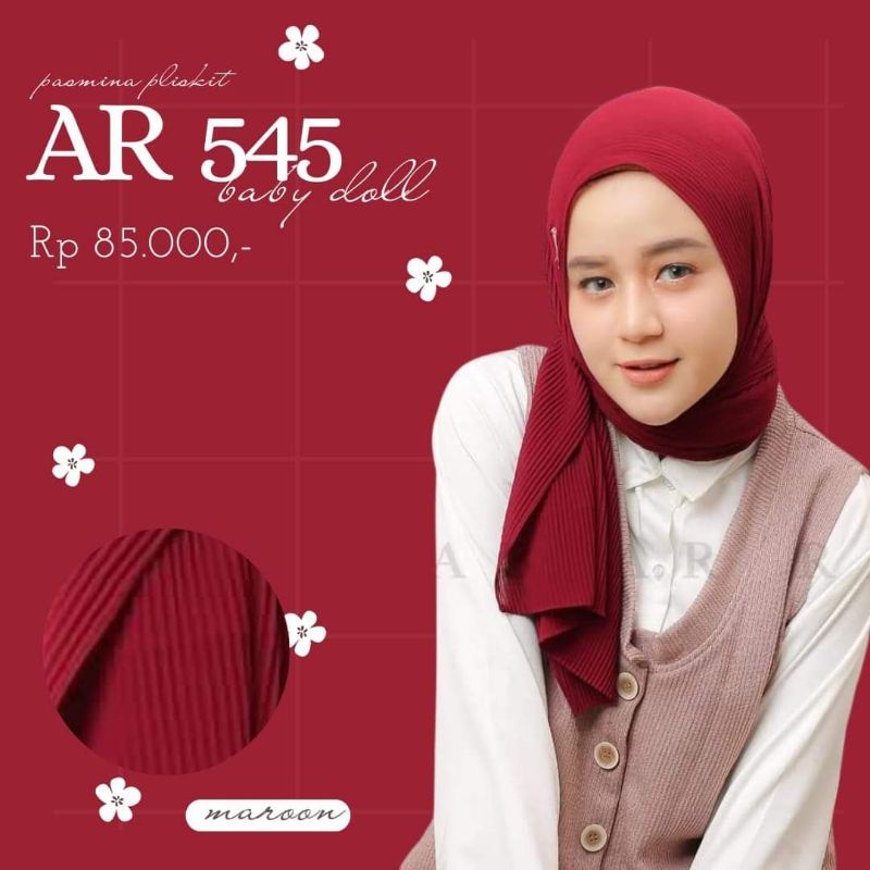 Pasmina Plisket terbaru pasmina AR 545