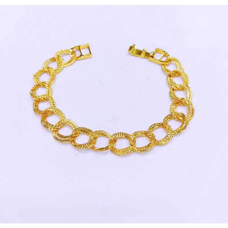 GELANG SISIK NAGA GOLD/GELANG RANTAI TANGAN/GELANG LAPIS EMAS/PERHIASAN GELANG/GELANG SISIK NAGA LAP