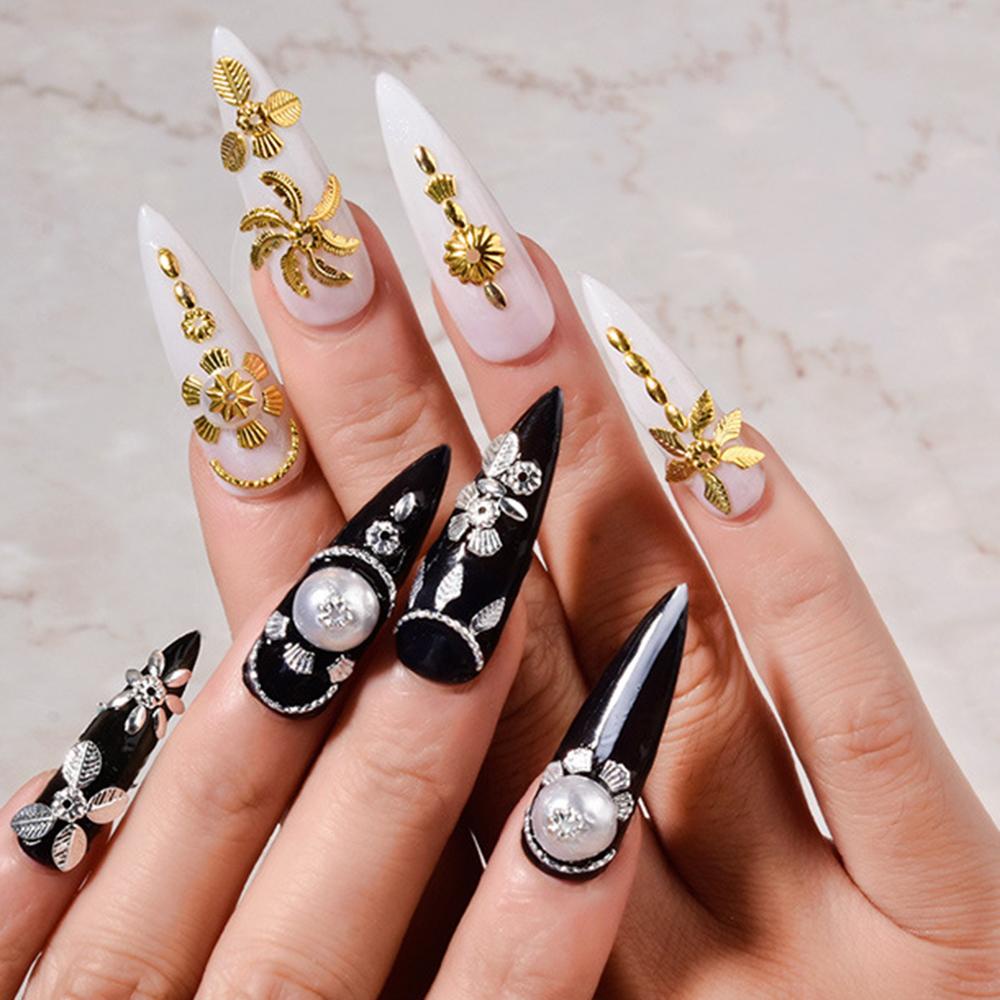 AUGUSTINA Agustin 3D Nail Art Mutiara Perhiasan Fashion Rivet Menawan Manicure Aksesoris