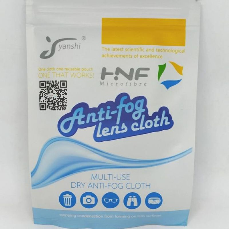 Kain Lap Anti Fog Anti Embun Lens Cloth by Yanshi / Lap kacamata anti embun anti fog yanshi