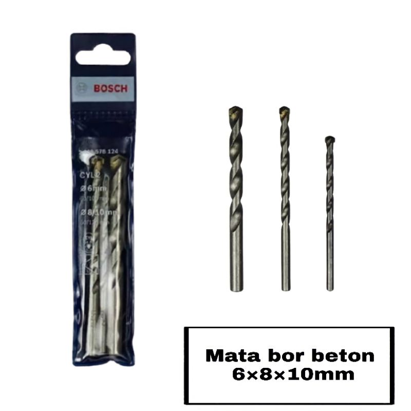 Mata Bor Beton Bosch Set isi 3pcs ORIGINAL BOSCH