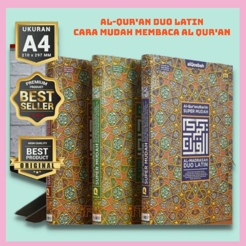 Jual AL Quran AL Madrasah A4 AL Quran Belajar Mudah AL Quran Duo Latin ...