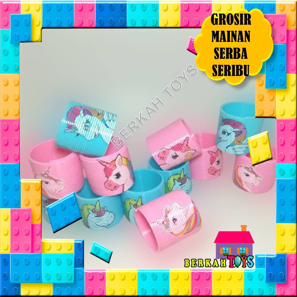 Mainan Anak Edukatif Edukasi Jadul Per Yoyo Gambar Kuda Poni Lucu Warna Warni Perempuan Cewe