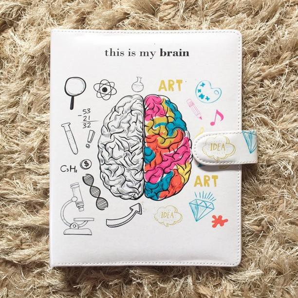 

BINDER PRINTING A5/B5 - MOTIF COLORFUL BRAIN by Stationary Of Dodo