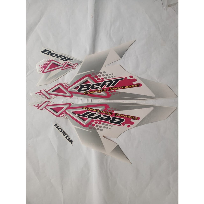 stiker striping honda beat karbu 2011 putih