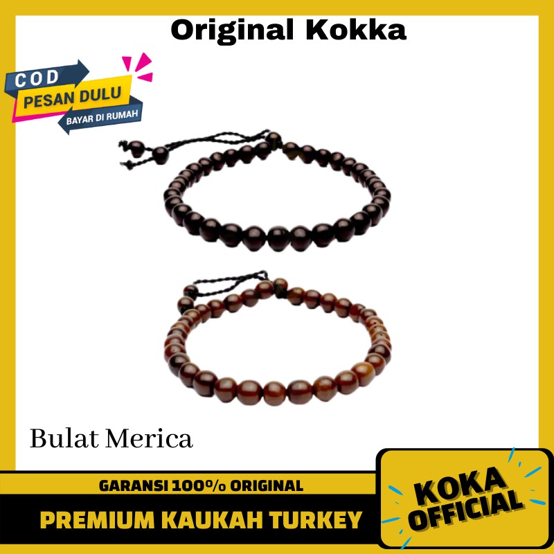 Gelang Koka Motif Bulat Merica | Gelang Tabih Pria Wanita Kaukah Kaokah Original By Kokka Oficial