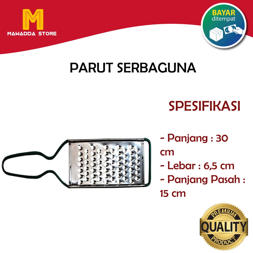 Alat Pemotong Parut Pasah Ketela Pepaya Parut Serbaguna Gagang Kecil