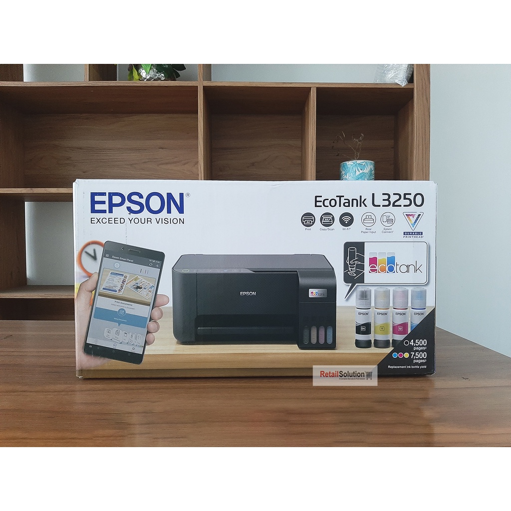 Printer AIO PSC Scan Fotocopy A4 WiFi - Epson L3250 Infus Tanki Warna