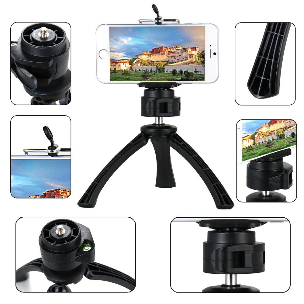 PHO-T001 - Universal Mini Tripod Stand for Smartphone - Action Camera