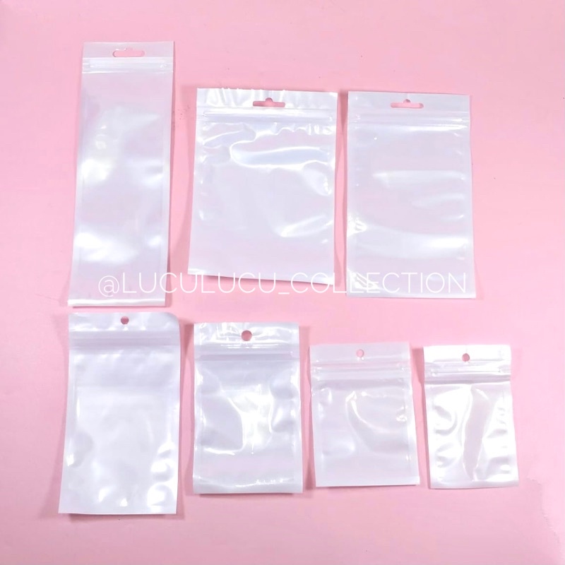 Plastik Ziplock (25 pcs) / Plastik Klip Packing Aksesoris Gelang Kalung Cincin Anting Strap Masker