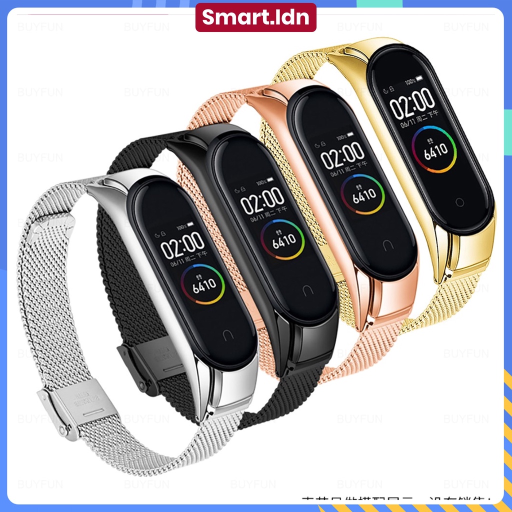 Stainless Strap Tahan Karat Tali Metal Loop Xiaomi Band 3 4 5 6