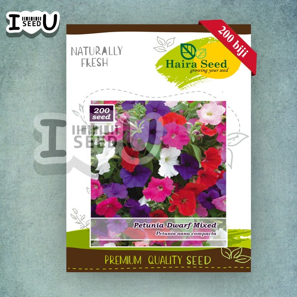 Haira Seed Bibit-Biji Bunga Petunia Dwarf Mix