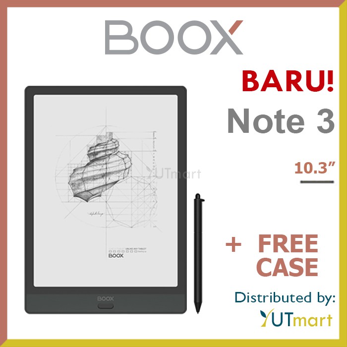 ONYX BOOX Note 3 10.3inch Octa-Core Processor Android 10.0 E-ink Reader + Free Cover