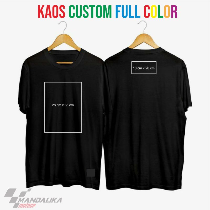 kaos custom cotton combed 24s premium sablon plastisol
