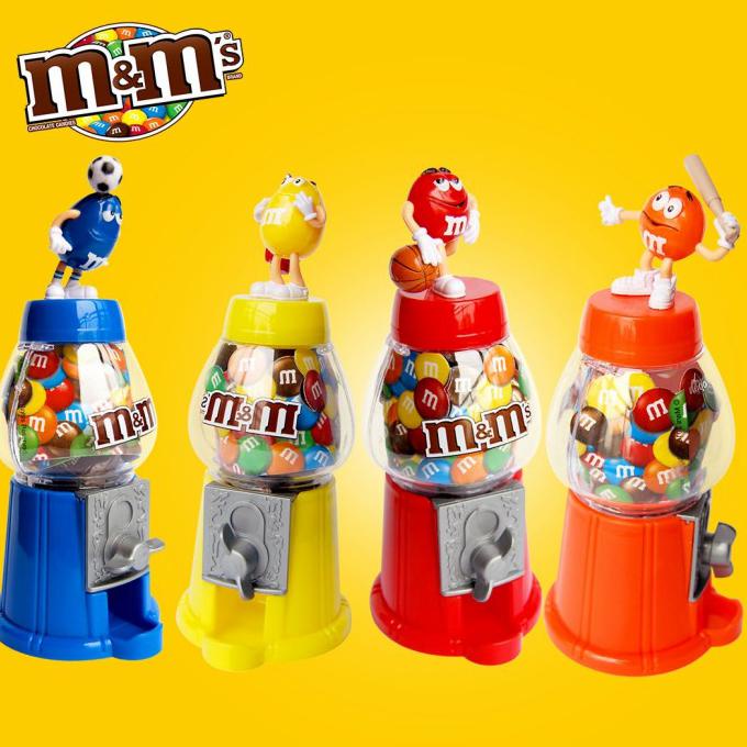 

TERLARIS M&M MILK CHOCOLATE DISPENSER MACHINE TOYS CANDY FREE MILK CHOCOLATE - MERAH MAKANAN &